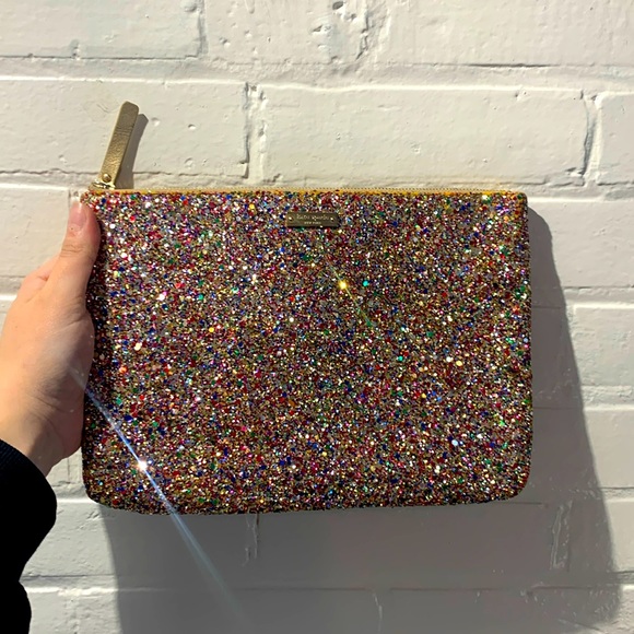 KATE SPADE GLITTER BALL CLUTCH - Picture 1 of 8